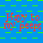 Blue background with green checkered pattern and repeated red text 'Havv to my peeps' in three