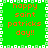 Green background with orange text reading 'happy saint patricks day!!' in four quadrants, bordered by white and light green pixelated squares.