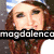 Four pixelated show a woman with long red hair in different poses and backgrounds, some with text overlays