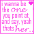 A contact sheet of five animated frames showing a pink text-based icon with heart symbols and repeated phrases.
