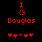 Red pixelated text and symbols on black background with animated heart sequence.