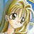 A 48x48 pixel buddy icon featuring a split composition with an anime-style character on the left and text elements on the right, displayed as part of a contact sheet.