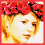 Four- shows a person with red flower crown in different poses; bottom-right displays 'claire danes' text