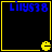 Four identical display blue text and a yellow Pac-Man icon on black backgrounds with yellow borders