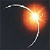 A pixelated icon shows a glowing orange and yellow sphere with a white light core, connected by a curved white line to a dark gray background.