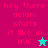 Pixelated text reads 'hey there delani whats it like in NYC' with a star symbol on two backgrounds.