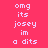 Pixelated text on a red background with blue highlight boxes cycling through of words