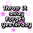 Pixelated text phrases in black with white outlines on a white background, surrounded by pink and light purple star shapes.