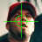A pixelated image split into two sections: a person wearing a red cap with green crosshairs over their face on the left, and bright green text reading WATCH OUT FRED on black background right.