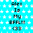 Pixelated text on a starry background reads "Alex Is My BFFL!!! <33" in multiple repeated with no visible animation changes