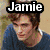 six showing characters and text related to Twilight, with 'Jamie', 'Edward &', 'Jasper' labels over figures and a central with hands holding lips