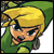 Pixelated 50x50 static icon of a cartoon character with blonde hair and green clothing, likely from a video game series.