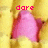Pixelated pink star with yellow background, displaying text 'dare', 'to be', and 'different' across frames.