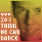 identical pixelated images showing a person's face with text "SO I THINK HE CAN DANCE" in white block letters on an orange-red background