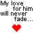 Animated contact sheet of a pixel art icon showing text and heart symbols changing color across six frames.