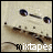 nine shows a beige cassette tape with dark blue reels and white text reading 'mixtapes' at the bottom, where heart symbols alternate in top-left corners