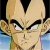 Pixelated close-up of a character's face with dark hair, furrowed brows, and a neutral expression against a blue gradient background.