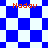 Blue and white checkered pattern with orange text 'Nadav' repeated across four distinct sections of the image.