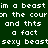 Pixelated text on a split background with dark green, light green, and yellow sections, displaying repeated phrases.