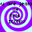 Four identical display a purple and white spiral background with black text reading 'you are jealous of this ICON:)' in pixelated font