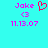 Pixelated cyan background with pink text and symbols, including 'Jake', '<3', '11.13.07', and a red heart outline.