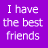 Purple background with white text and heart symbols repeating