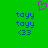 Green background with blue text 'toyy' repeated twice and '<33' once, plus a pink pixelated heart above the left