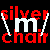 Animated contact sheet of a Silver Chair-themed buddy icon with red and silver color scheme, showing sequential frame changes in text and chair design against black background.