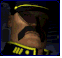 nine pixelated character portraits with varied attire and expressions, including military uniforms, helmets, and futuristic gear