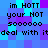 Pixelated text on a blue-purple background with repeated phrases and numbers