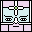 Pixelated icon with light purple and light blue sections, white and black lines, and a green center square showing four distinct animation frames.