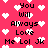 Pixelated pink background with white hearts and black text reading "You Will Always Love Me Lol Jk" repeated in a pattern