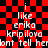 Red and black checkered background with white pixelated text reading 'i like erika kripilova dont tell her' in two identical vertical