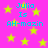 Bright pink background with scattered yellow stars and repeated cyan text reading "Julia Is AH-mazin" in pixelated font.