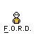 Pixelated character in yellow shirt with changing expressions and speech bubbles containing text like Fix, Or, Repair, Daily over gray background.
