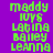 Green pixelated text on purple and pink backgrounds with visible animation changes between frames.
