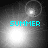 Four grayscale display a bright light source with cyan 'SUMMER' text; the light source shifts position across while maintaining consistent brightness and text placement
