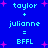 Blue background with cyan text and pink star shapes, displaying two identical side-by-side equations involving names and an acronym.