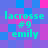 Pixelated text 'lacrosse #9 emily' repeated across a blue and pink checkered background with cyan lettering.