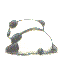 Animated sequence of a cartoon panda with white and black coloring, showing various poses including sitting, lying down, and facing forward with large eyes.