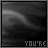 A grayscale animated icon with flowing smoke-like patterns and partial text fragments reading YOU'RE THE WISP OF HOPE WITHIN ME.