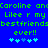Green pixelated text on blue background reads 'Caroline andCaroline and Lilee r my Lilee r my bestfriendsbestfriends ever!!' with two of light blue and dark blue heart symbols below