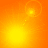 Four orange-yellow gradient with glowing circular elements and dotted lines connecting them in a