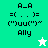 Pixel art icon with green and white backgrounds displaying text and symbols, featuring a white star on green and a green star on white.