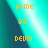 Pixelated icon with orange text reading 'ALINE', 'SS', and 'DEVIN' over a gradient background transitioning from dark teal to light cyan.