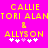 Pixelated yellow text on bright pink background with white and light purple symbols below, showing two identical side-by-side layouts.