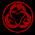 A 50x50 pixel buddy icon split into two vertical sections: a red circular emblem on black background and green text reading "Original Icons .com" on dark green background.