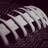 Pixelated image with dark purple background and white striped pattern on left, text "Saints football 2008" in bold black-and-white block letters on right.