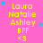 A static image with a bright pink background displays repeated yellow text reading "Laura Natalie Ashley BFF <3" in three , surrounded by small blue and purple stars