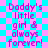 Pixelated text on a cyan and pink checkered background with visible pixelation and color bleeding.